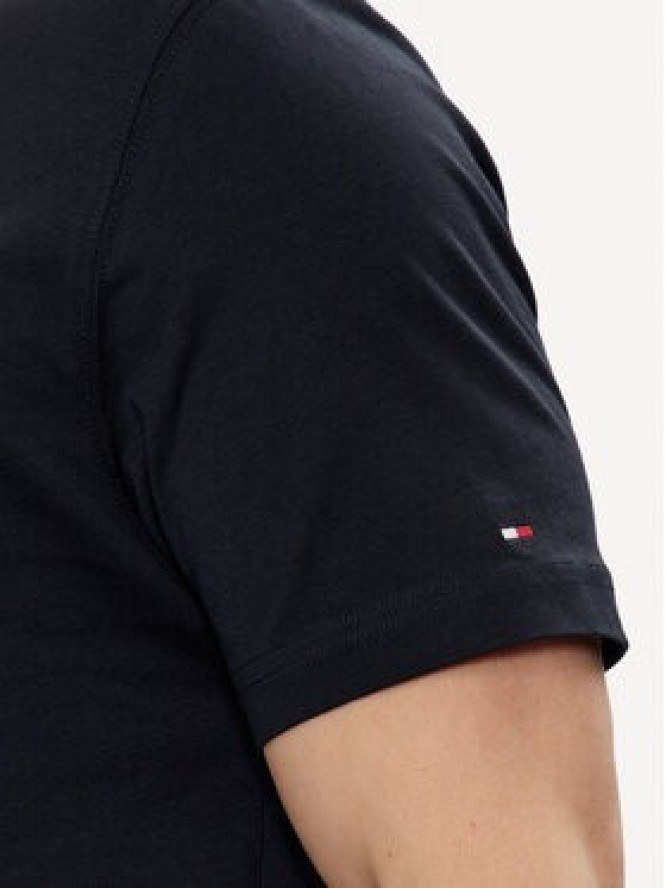 Tommy Hilfiger T-Shirt Coin MW0MW34437 Granatowy Regular Fit