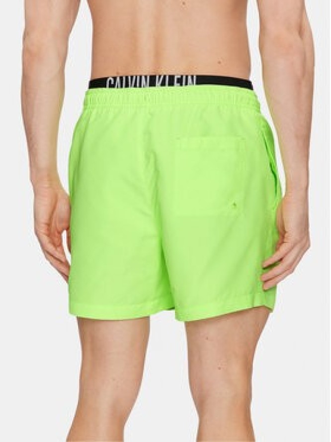 Calvin Klein Swimwear Szorty kąpielowe KM0KM00992 Zielony Regular Fit