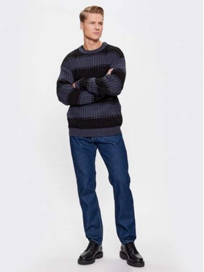 Jack&Jones Sweter 12241846 Granatowy Regular Fit