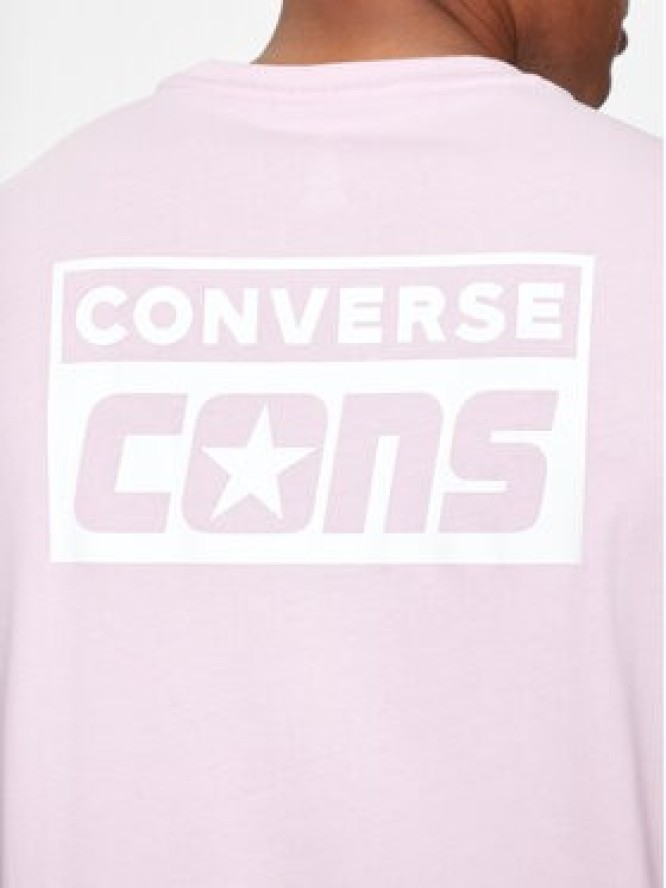 Converse T-Shirt M Cons Tee 10021134-A26 Fioletowy Regular Fit