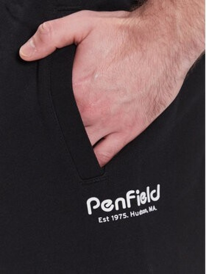 Penfield Szorty sportowe PFD0361 Czarny Regular Fit