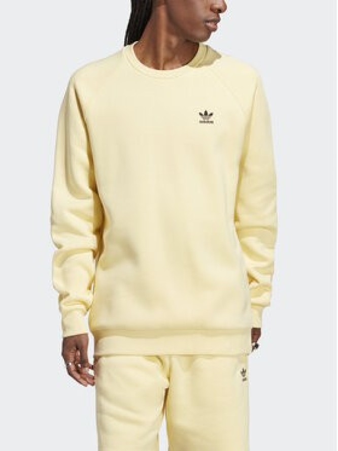 adidas Bluza Trefoil Essentials Crewneck Sweatshirt IA4830 Żółty Regular Fit