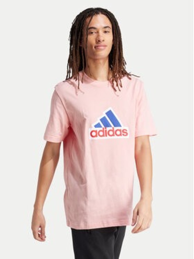 adidas T-Shirt Future Icons Badge of Sport IS8342 Różowy Loose Fit