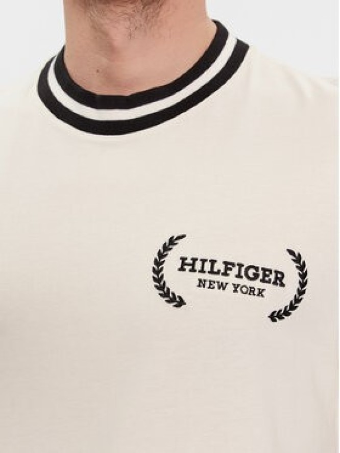 Tommy Hilfiger T-Shirt Laurel MW0MW33681 Beżowy Regular Fit