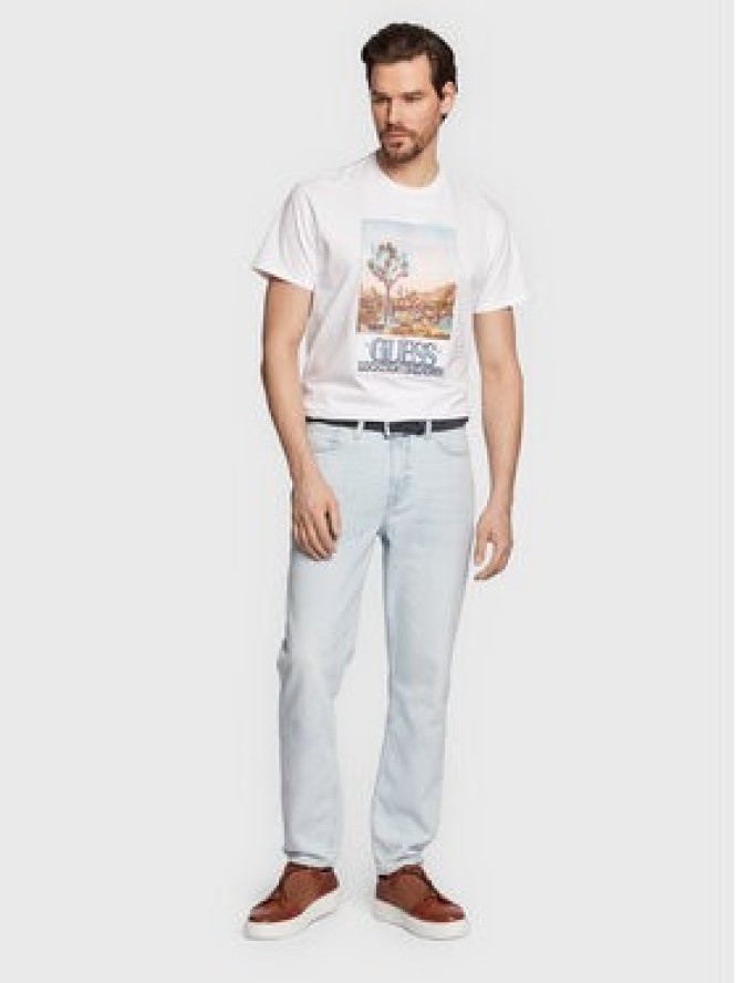 Guess T-Shirt Desert Photo M3GI74 KA260 Biały Regular Fit