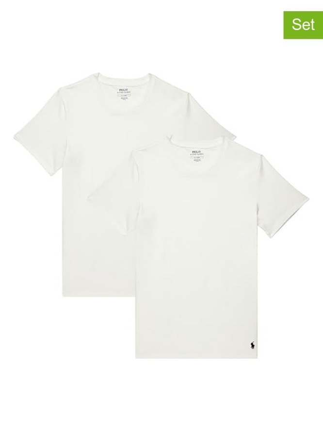 POLO RALPH LAUREN Koszulki (2 szt.) w kolorze białym rozmiar: M