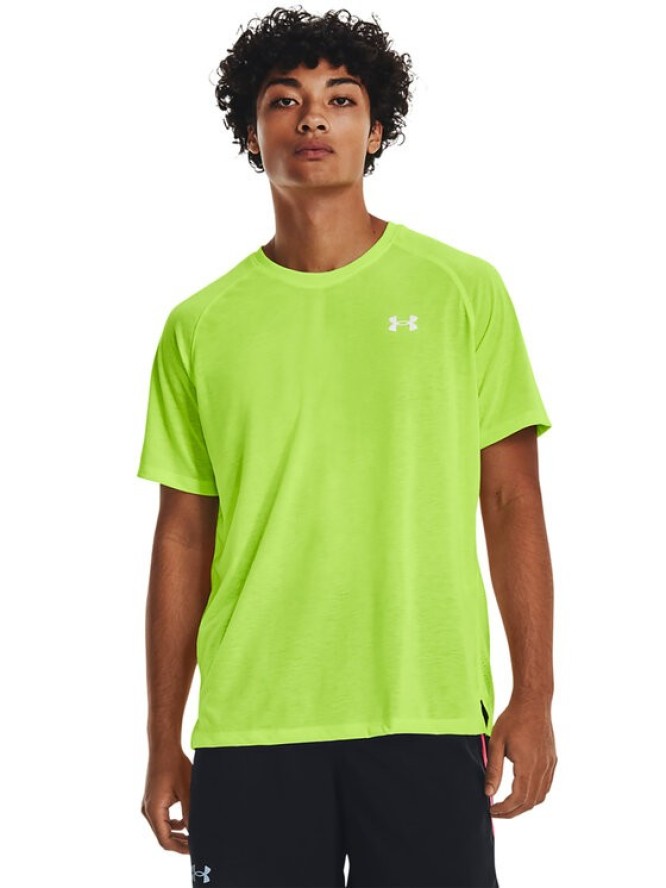 Under Armour T-Shirt UA STREAKER TEE 1361469 Zielony Regular Fit