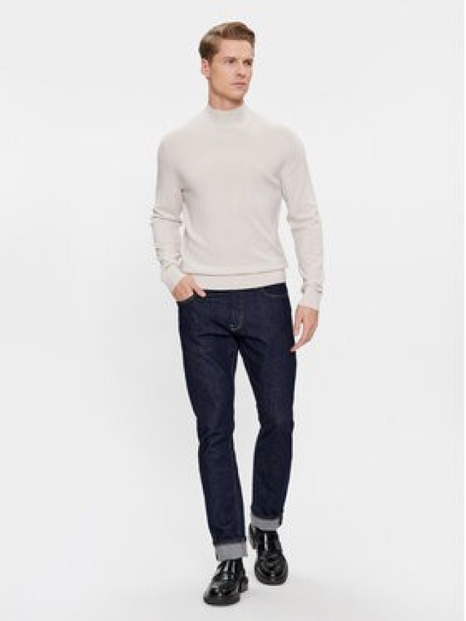 Calvin Klein Sweter Superior K10K110424 Beżowy Regular Fit