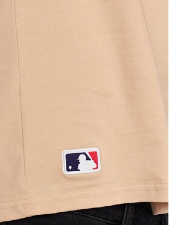 New Era T-Shirt Unisex New York Yankees Mlb League Essential 60332281 Beżowy Oversize