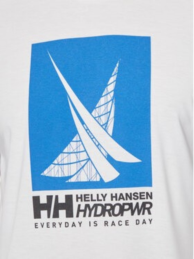 Helly Hansen T-Shirt Hp Race Graphic T-Shirt 34419 Biały Regular Fit