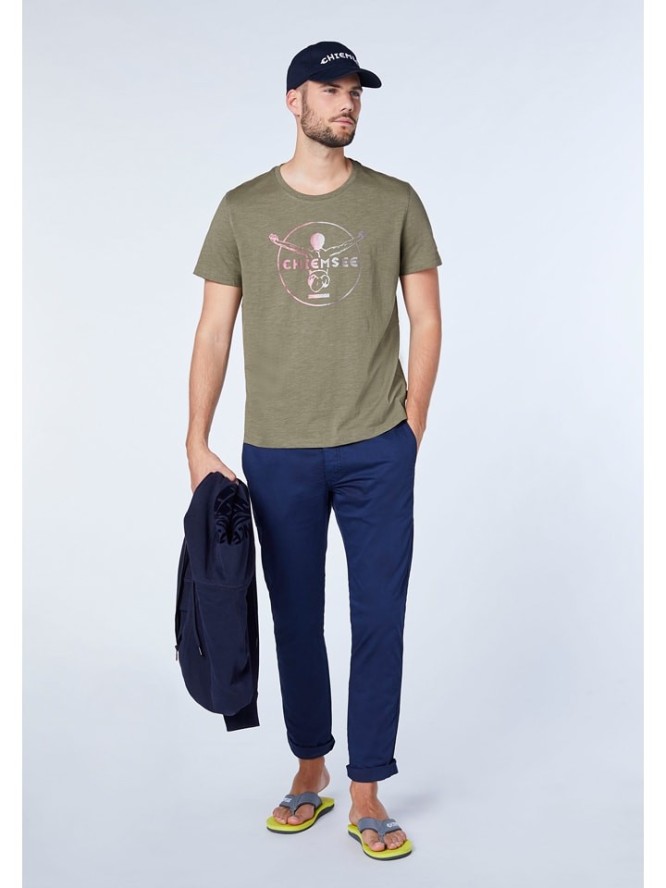 Chiemsee Koszulka "Oscar" w kolorze khaki rozmiar: S