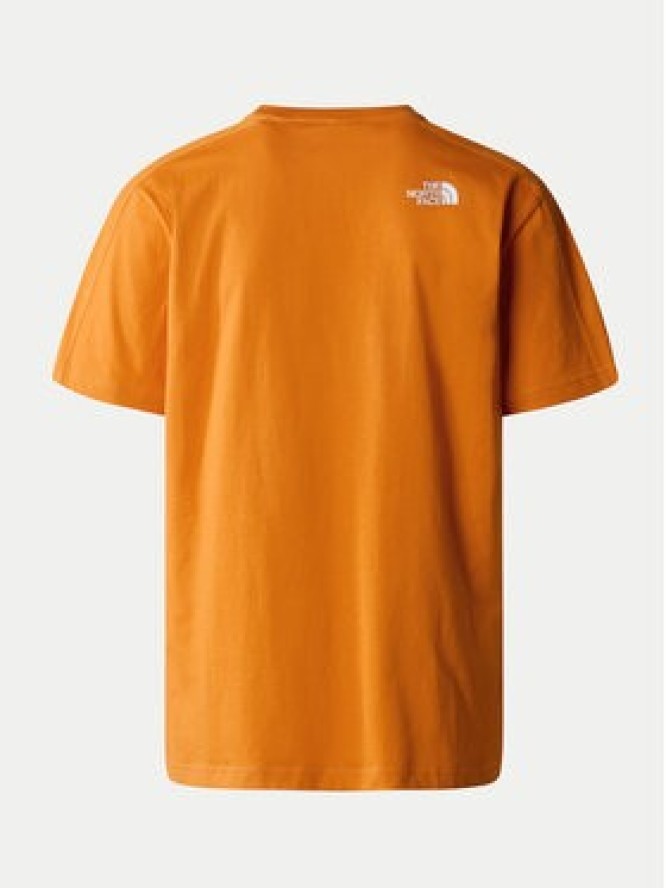 The North Face T-Shirt NF0A87FF Pomarańczowy Regular Fit