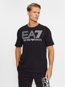 EA7 Emporio Armani T-Shirt 6RPT03 PJFFZ 1200 Czarny Regular Fit