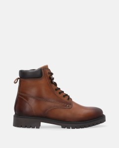 SKÓRZANE BRĄZOWE BOTKI M-2212056 BROWN