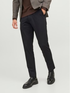 Jack&Jones Chinosy Marco 12237523 Czarny Slim Fit