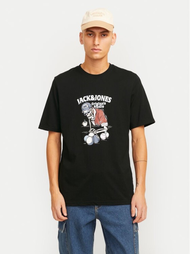 Jack&Jones T-Shirt Eight Skull 12264841 Czarny Standard Fit