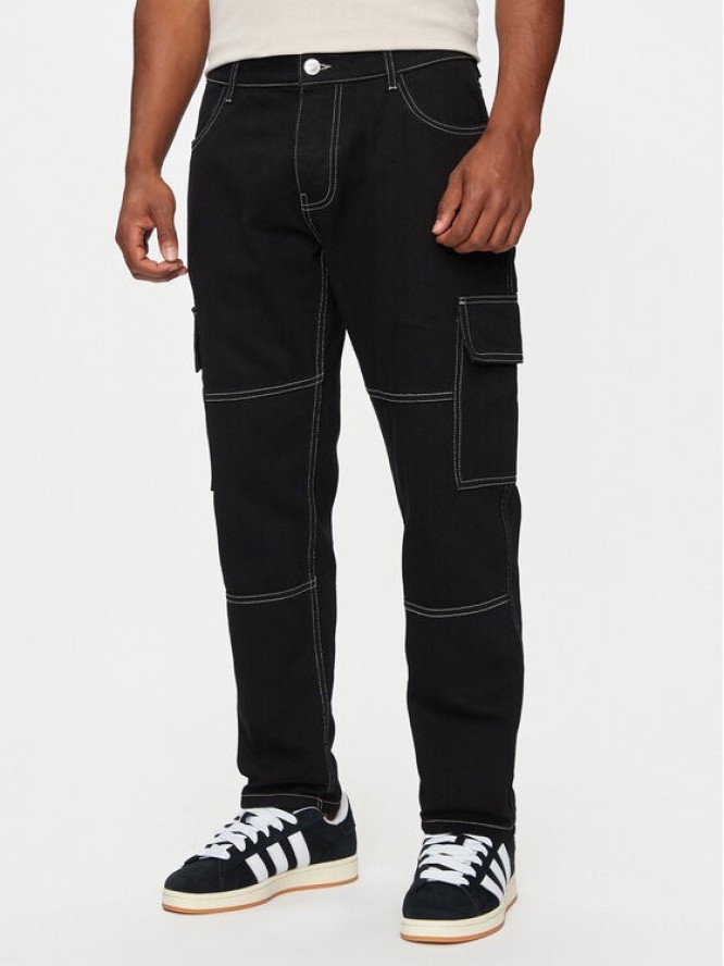 Brave Soul Jeansy MJN-SPACEBLK Czarny Straight Fit