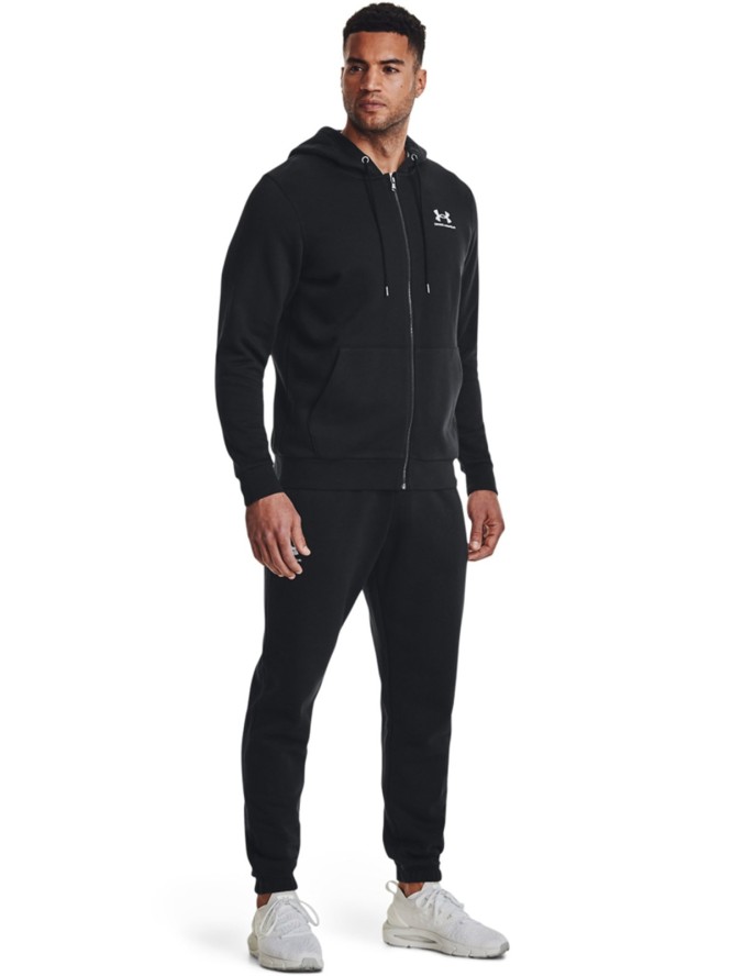 Bluza dresowa męska Under Armour UA Essential Fleece Fz Hood - czarna