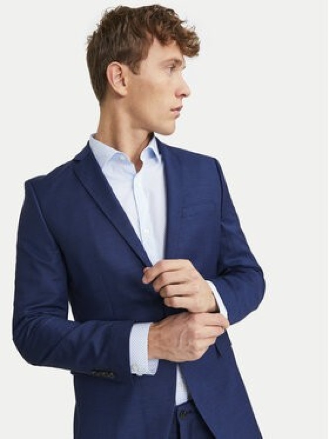 Jack&Jones Marynarka Solaris 12141107 Niebieski Slim Fit