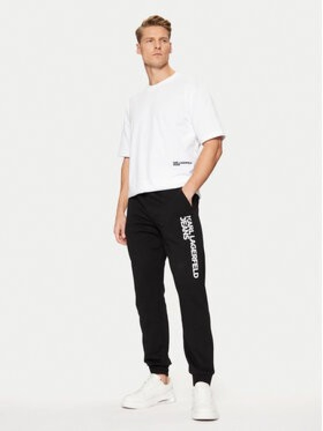Karl Lagerfeld Jeans T-Shirt A1M17113 Biały Relaxed Fit