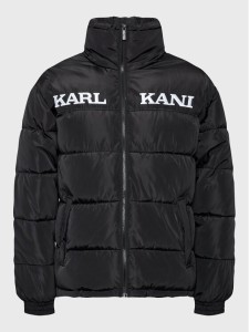 Karl Kani Kurtka puchowa Retro Essential 6076783 Czarny Regular Fit