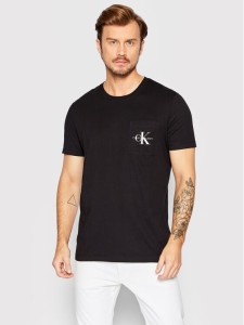 Calvin Klein Jeans T-Shirt J30J320936 Czarny Slim Fit