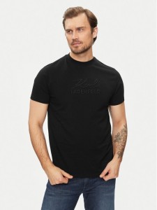 KARL LAGERFELD T-Shirt 755030 542225 Czarny Regular Fit