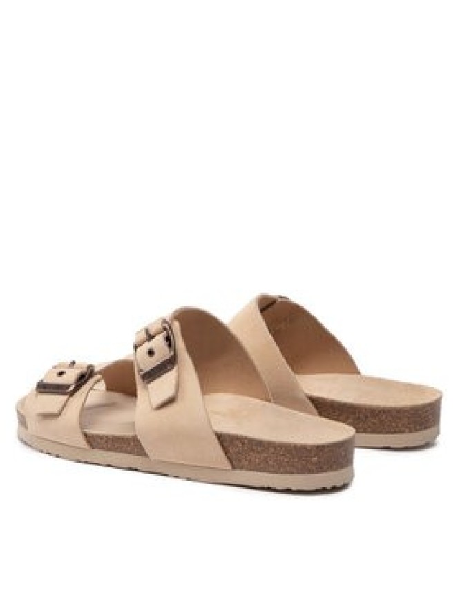 Tommy Hilfiger Klapki Cork Suede Buckle Sandal FM0FM04367 Beżowy