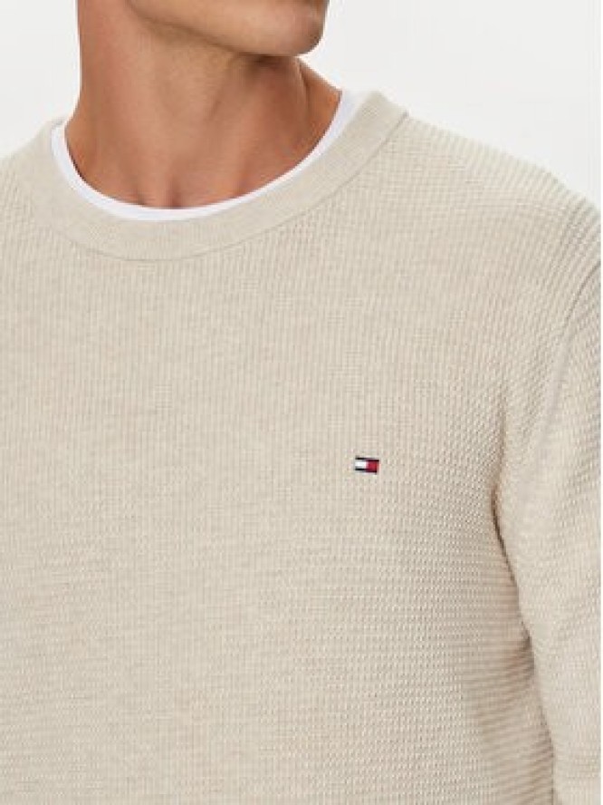 Tommy Hilfiger Sweter MW0MW35470 Beżowy Regular Fit