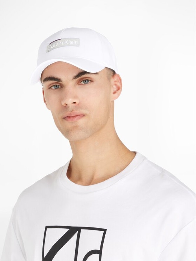 Calvin Klein Czapka z daszkiem Layerd Logo Bb Cap K50K510970 Biały