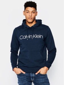 Calvin Klein Bluza Logo K10K104060 Granatowy Regular Fit