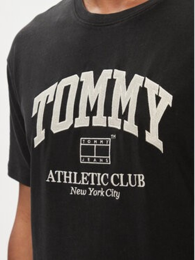 Tommy Jeans T-Shirt Athletic Club DM0DM18557 Czarny Regular Fit