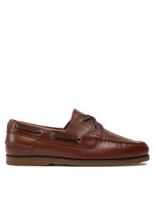 Tommy Hilfiger Półbuty Th Boat Shoe Core Leather FM0FM04506 Brązowy