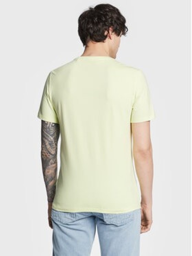 Guess T-Shirt Geo Triangle M3GI23 J1314 Zielony Slim Fit