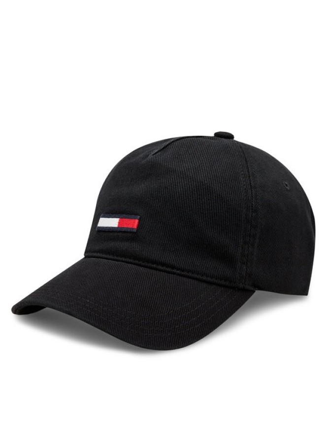 Tommy Jeans Czapka z daszkiem Tjm Elongated Flag Denim Cap AM0AM12427 Czarny