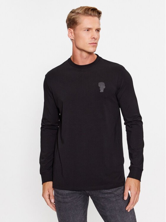 KARL LAGERFELD Longsleeve 755026 534221 Czarny Regular Fit