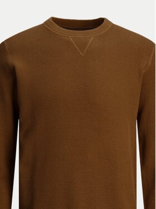 Jack&Jones Sweter 12264668 Brązowy Regular Fit