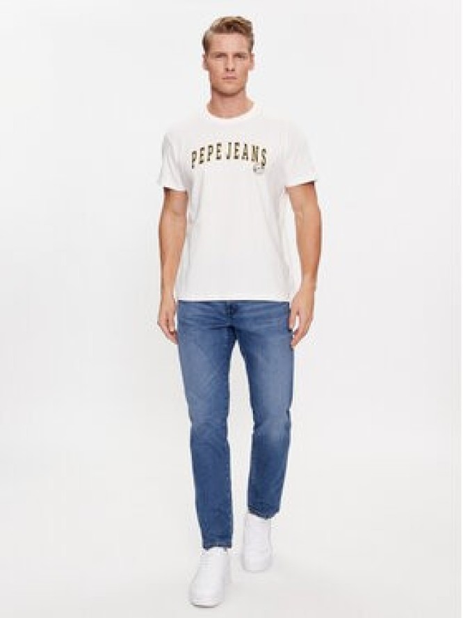 Pepe Jeans T-Shirt Ronell PM508707 Biały Regular Fit