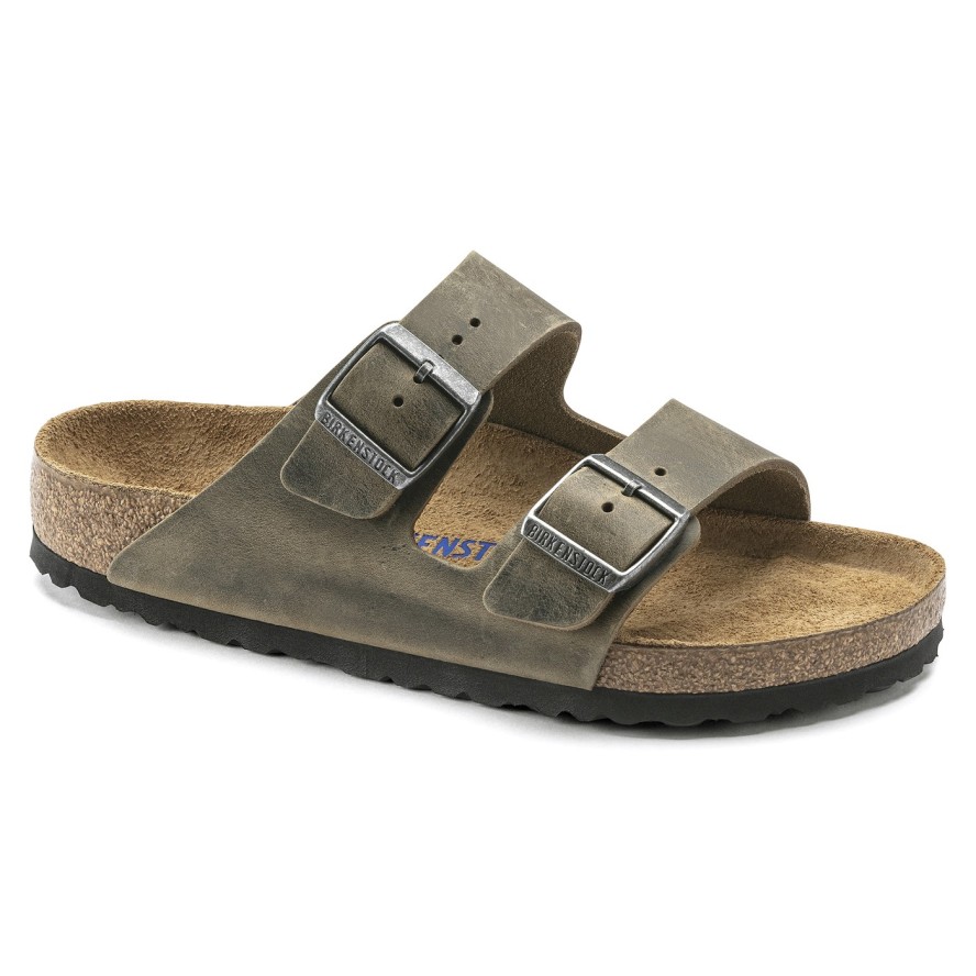 Klapki męskie BIRKENSTOCK ARIZONA FL WB FADED KHAKI