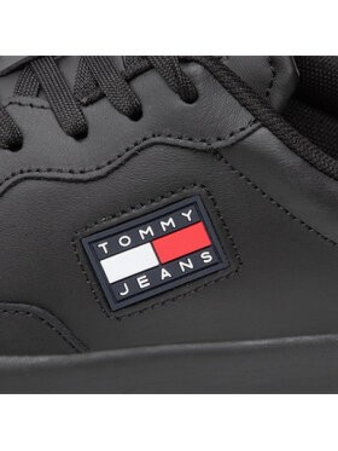 Tommy Jeans Sneakersy Basket EM0EM00900 Czarny