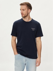 Tommy Jeans T-Shirt DM0DM18872 Granatowy Regular Fit
