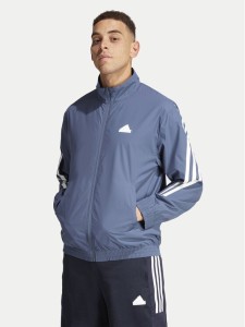 adidas Bluza Future Icons 3-Stripes IR9237 Niebieski Loose Fit