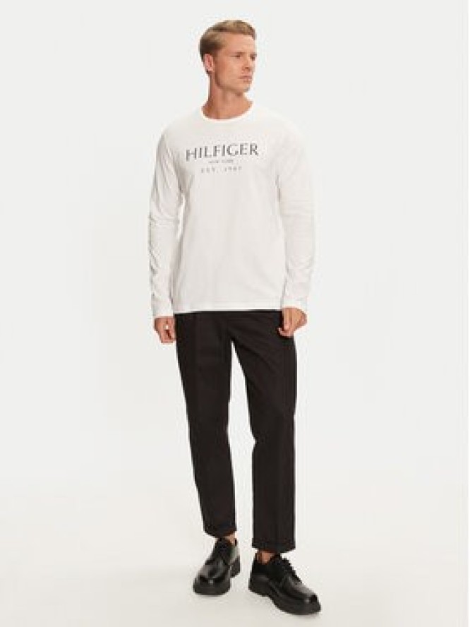 Tommy Hilfiger Longsleeve MW0MW36502 Biały Regular Fit