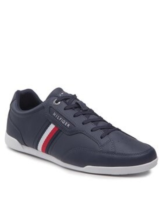 Tommy Hilfiger Sneakersy Classic Lo Cupsole Leather FM0FM04277 Granatowy