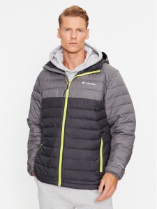 Columbia Kurtka puchowa Powder Lite™ Hooded Jacket Szary Regular Fit