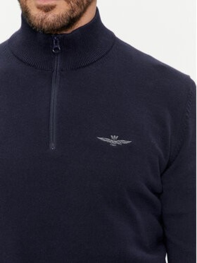 Aeronautica Militare Kardigan 241MA1489L506 Granatowy Regular Fit