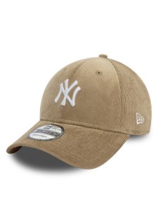 New Era Czapka z daszkiem Cord New York Yankees 9FORTY 60580823 Beżowy