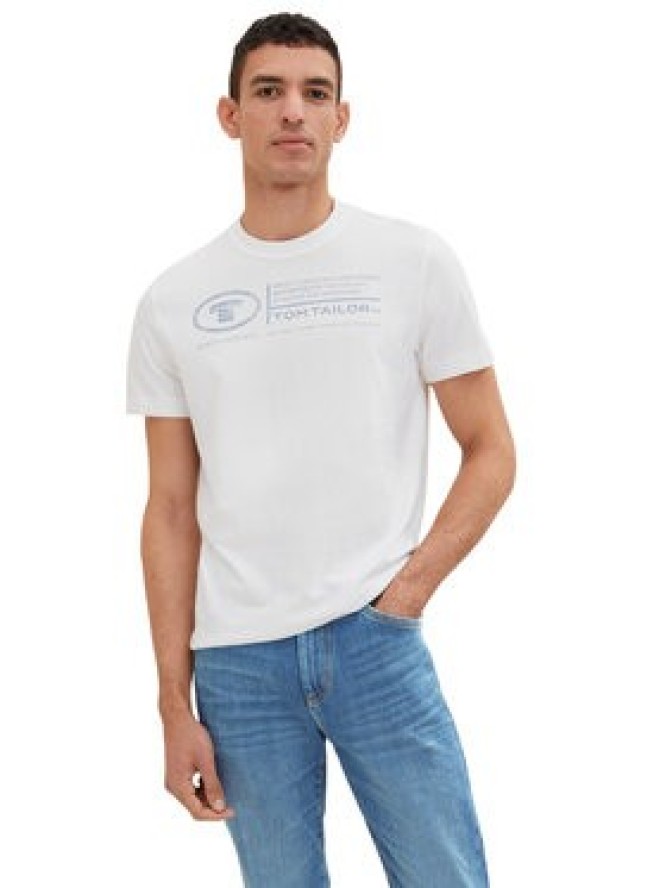 Tom Tailor T-Shirt 1035611 Biały Regular Fit