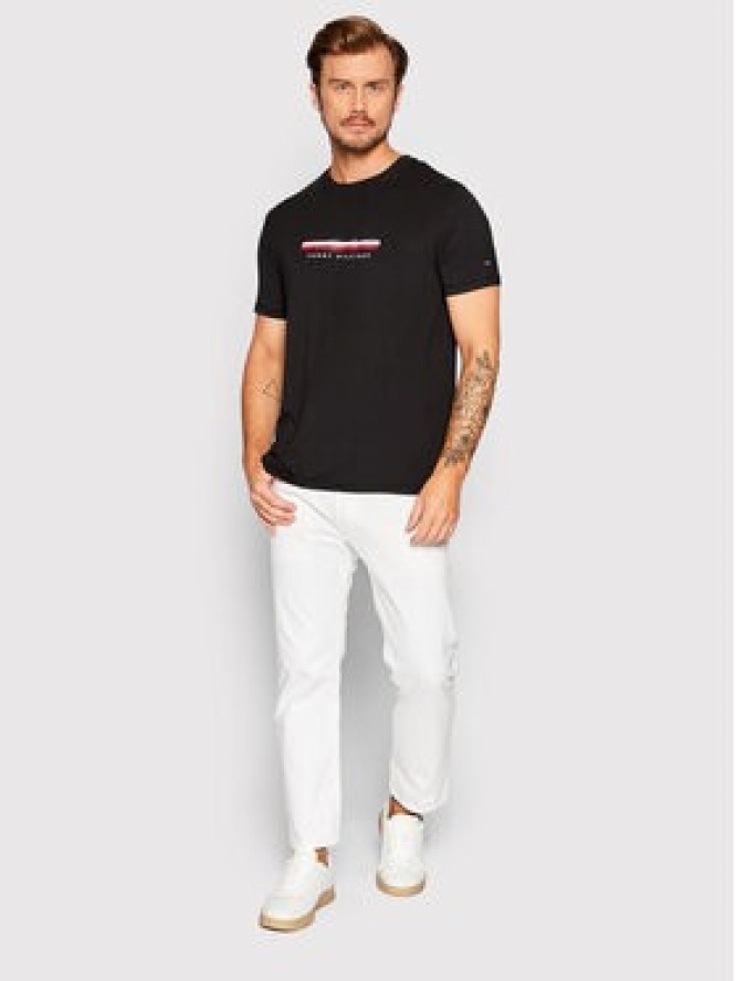 Tommy Hilfiger T-Shirt Cn Ss UM0UM02348 Czarny Regular Fit