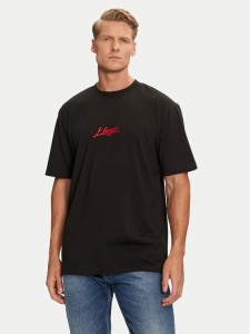 Hugo T-Shirt Dlogotee 50527926 Czarny Relaxed Fit